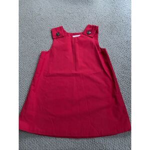 NWOT The Beaufort Bonnet Company Juliet Jumper in Richmond Red broadcloth 4T